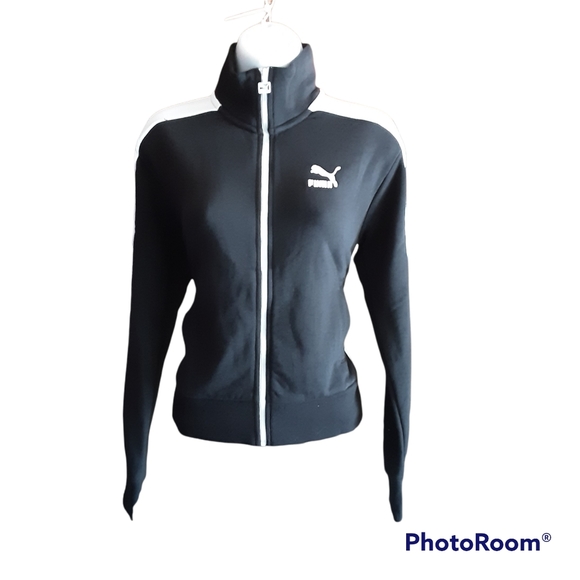 PUMA Classics Women's T7 Track Jacket in Black NWT - Picture 2 of 10